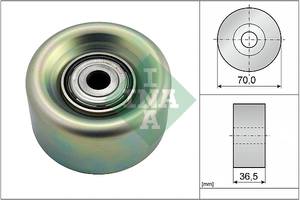 Deflection/Guide Pulley, V-ribbed belt